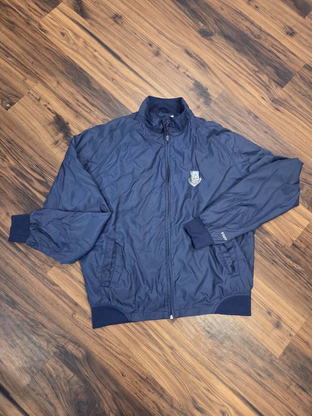 Vtg Andrews AFB Windbreaker Jacket XL Staff Military Air Force Bomber Mock Neck